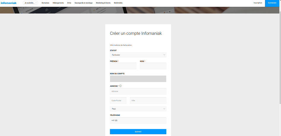 compte infomaniak